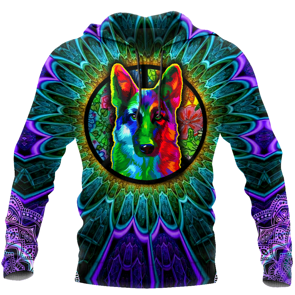 Psychedelic Hippie German Shepherd Unisex Shirts VP17102002