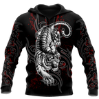 White Tiger 3D All Over Printed Shirt for Men and Women