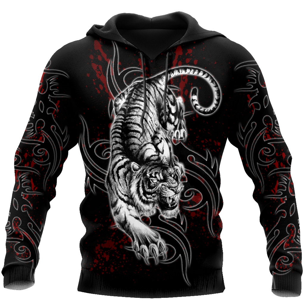 White Tiger 3D All Over Printed Shirt for Men and Women