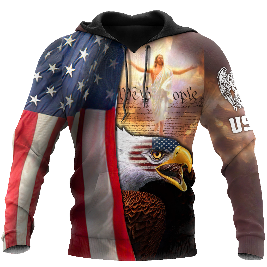 America Eagle Hoodie 3D All Over Printed Shirts For Men VP23092001-LAM