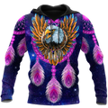 Eagle Purple Dreamcatcher Native American 3D All Over Printed Shirts VP11092002-LAM