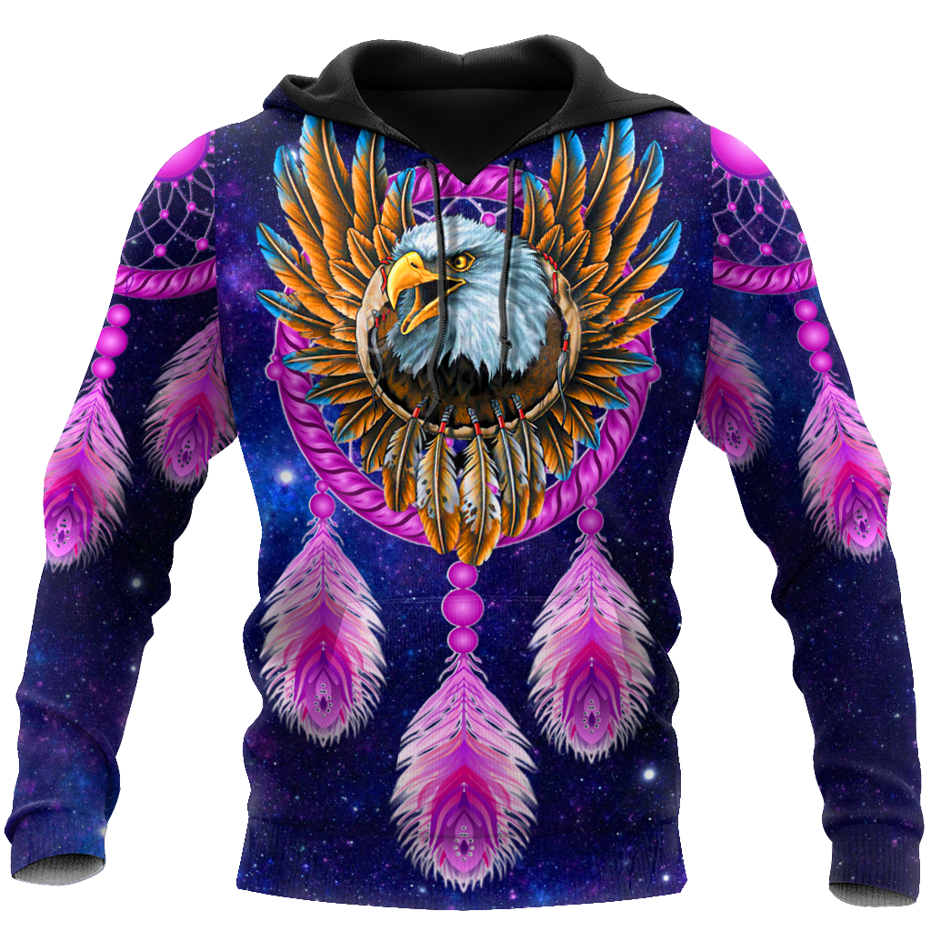 Eagle Purple Dreamcatcher Native American 3D All Over Printed Shirts VP11092002-LAM