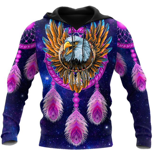 Eagle Purple Dreamcatcher Native American 3D All Over Printed Shirts VP11092002-LAM