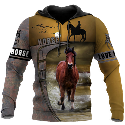 Love Horse 3D All Over Printed Shirts VP09112002XT