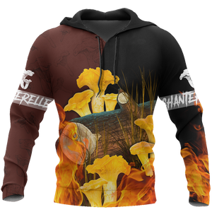 Beautiful Chanterelle mushrooms 3D all over printing shirts for men and women TR0405202-Apparel-Huyencass-Hoodie-S-Vibe Cosy™