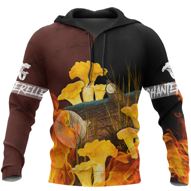 Beautiful Chanterelle mushrooms 3D all over printing shirts for men and women TR0405202-Apparel-Huyencass-Hoodie-S-Vibe Cosy™