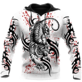White Tiger Tattoo 3D All Over Printed Shirts For Men and Women
