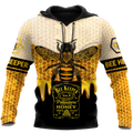 Bee Keeper All Over Printed Hoodie For Men And Women MEI