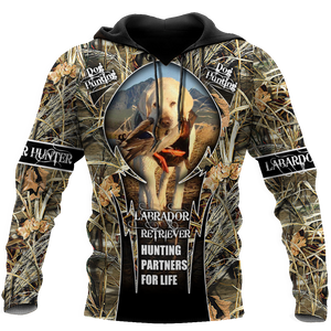 Labrador Hunting 3D Over Printed Unisex Deluxe Hoodie