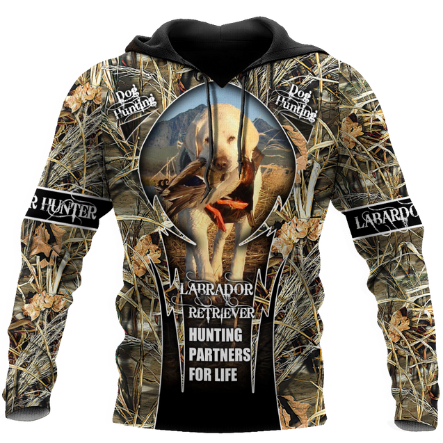 Labrador Hunting 3D Over Printed Unisex Deluxe Hoodie