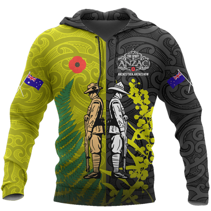 Remembrance day lest we forget Australia and Kiwi Soldier TR030403 - Amaze Style™-Apparel