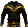 Eagle Gold Pattern 3D All Over Printed Shirts For Men