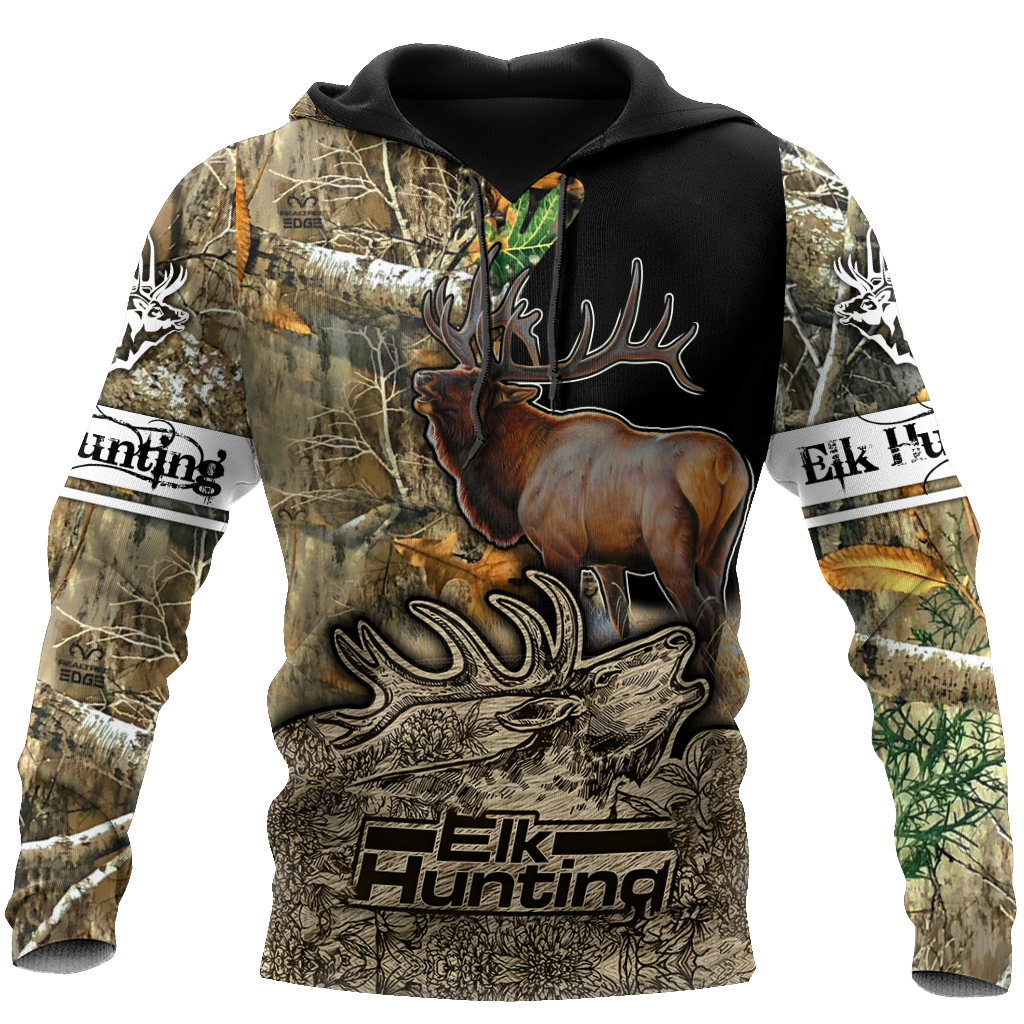 Elk Hunting Legend 3D All Over Print Hoodie VP07102003