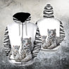 White Tiger Mom And Son Hoodie For Men And Women MH2108201-TQH