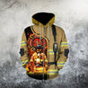 Brave Firefighter-Fireman 3D All Over Printed Shirts For Men and Women TA0822201