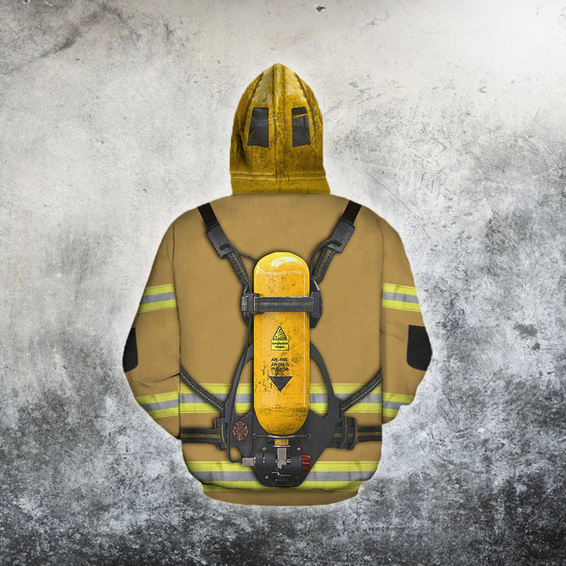 Brave Firefighter-Fireman 3D All Over Printed Shirts For Men and Women TA0822201