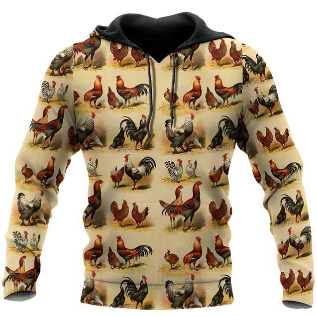 Premium Rooster 3D All Over Printed Unisex Shirts