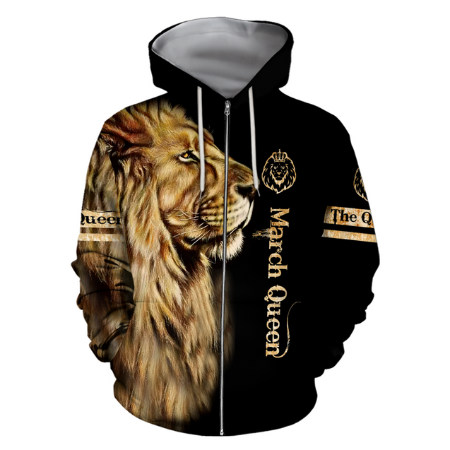 March Lion Queen 3D All Over Printed Shirt for Women