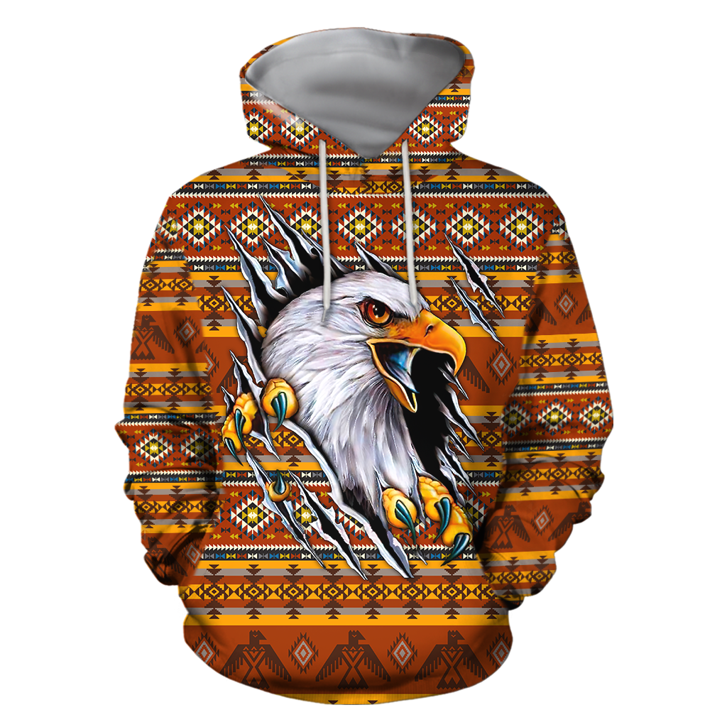 Eagle Native American Hoodie 3D All Over Printed Shirts TR0409202-LAM
