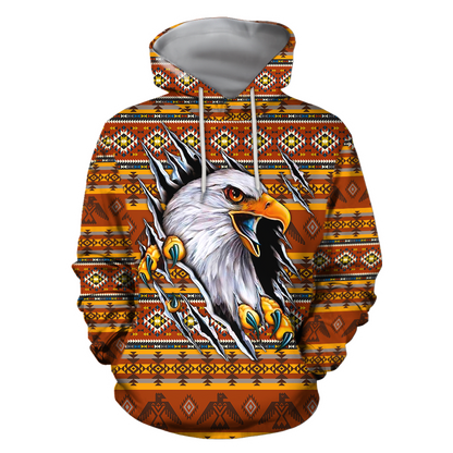 Eagle Native American Hoodie 3D All Over Printed Shirts TR0409202-LAM