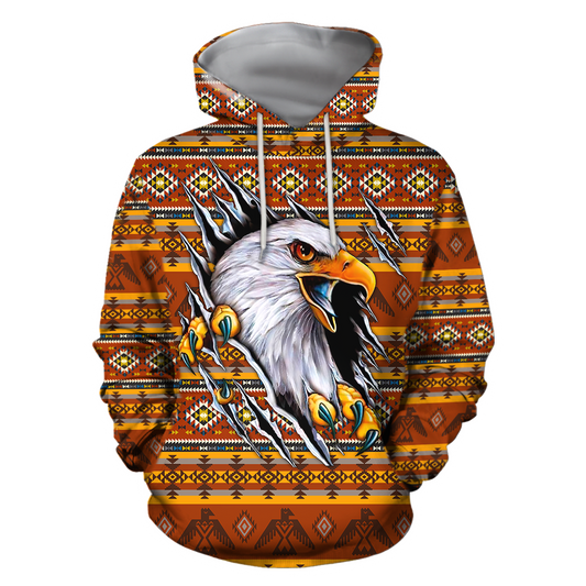 Eagle Native American Hoodie 3D All Over Printed Shirts TR0409202-LAM