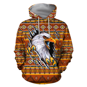 Eagle Native American Hoodie 3D All Over Printed Shirts TR0409202-LAM