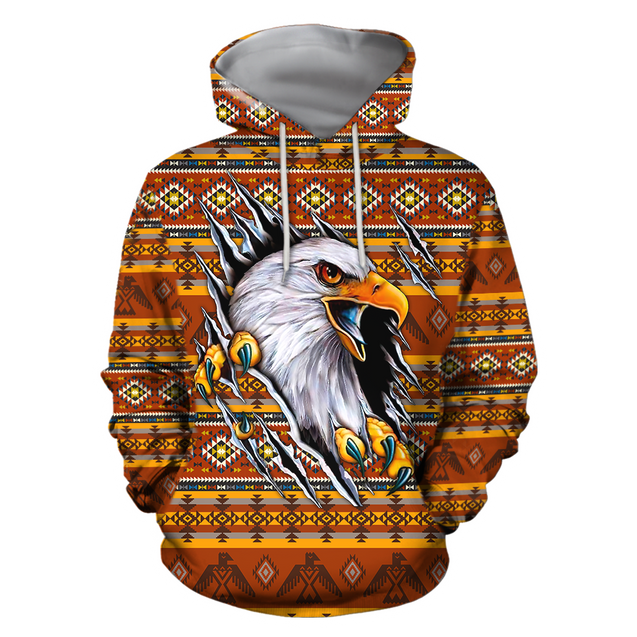 Eagle Native American Hoodie 3D All Over Printed Shirts TR0409202-LAM