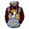 Farmer Style Cow Sunflower 3D All Over Print  Hoodie TR0909203