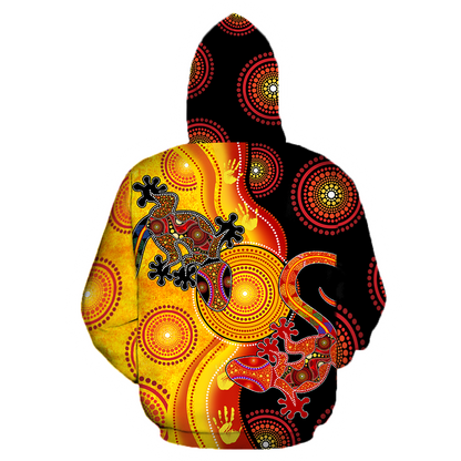 Aboriginal Australia Indigenous Lizards and the Sun shirts for men and women