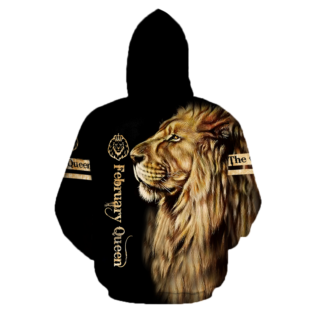 February Lion Queen 3D All Over Printed Shirt for Women