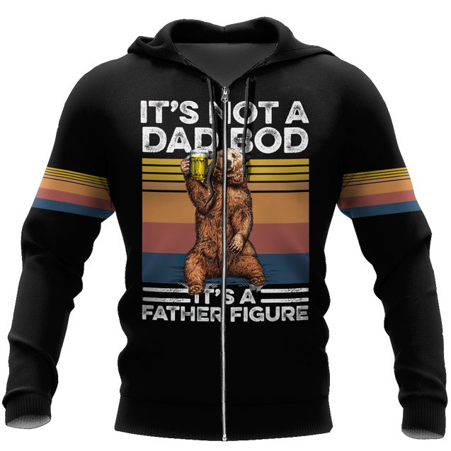 It's not a dad bod, 3d hoodie shirt for men and women HAC040604-Apparel-HG-Zip hoodie-S-Vibe Cosy™
