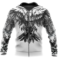 Eagle Tattoo Art Hoodie T Shirt For Men and Women HAC300504-NM-Apparel-NM-Zipped Hoodie-S-Vibe Cosy™