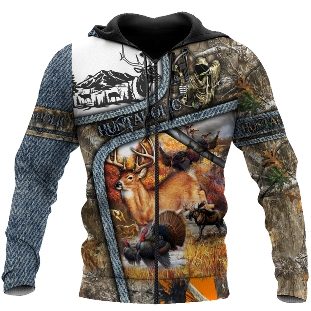 Huntaholic 3D Over Printed Unisex Deluxe Hoodie