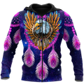 Eagle Purple Dreamcatcher Native American 3D All Over Printed Shirts VP11092002-LAM