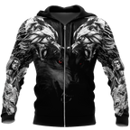 Double Dark Wolf Tattoo 3D All Over Printed Unisex Shirts