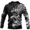 Three Gray Wolfs Tattoo 3D Over Printed Unisex Shirts