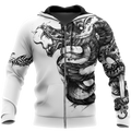 Snake Tattoo Hoodie T Shirt For Men and Women HAC210501-Apparel-NM-Zipped Hoodie-S-Vibe Cosy™