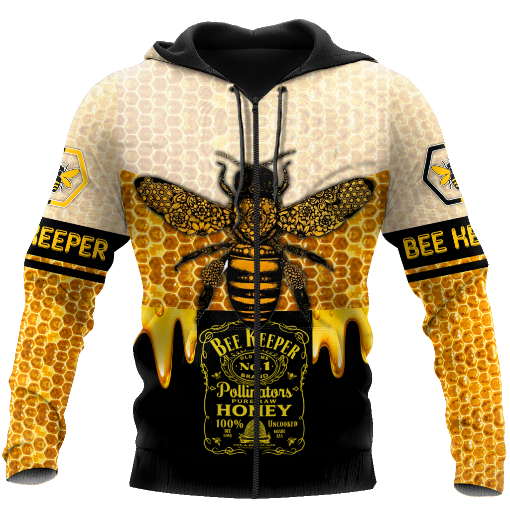Bee Keeper All Over Printed Hoodie For Men And Women MEI