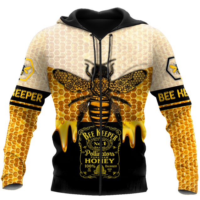 Bee Keeper All Over Printed Hoodie For Men And Women MEI