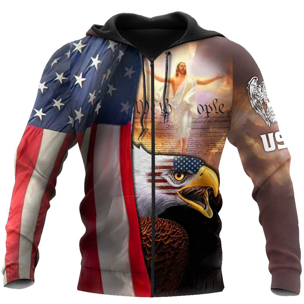 America Eagle Hoodie 3D All Over Printed Shirts For Men VP23092001-LAM