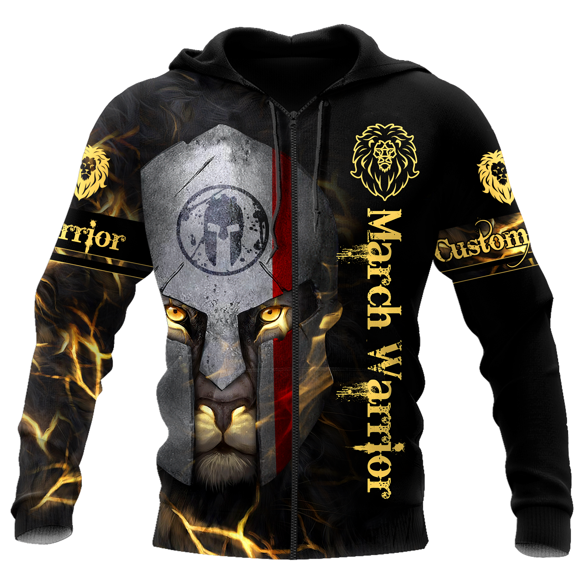 March Spartan Lion Warrior 3D All Over Printed Unisex Shirts