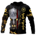 April Spartan Lion Warrior 3D All Over Printed Unisex Shirt