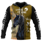Love Horse 3D All Over Printed Shirts For Men and Women Pi112050