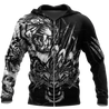 White Tiger 3D Tattoo Over Printed Shirt for Men and Women