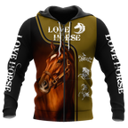 Love Horse 3D All Over Printed Shirts For Men and Women Pi112052