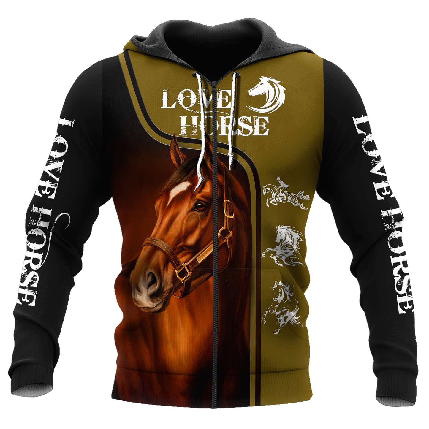 Love Horse 3D All Over Printed Shirts For Men and Women Pi112052