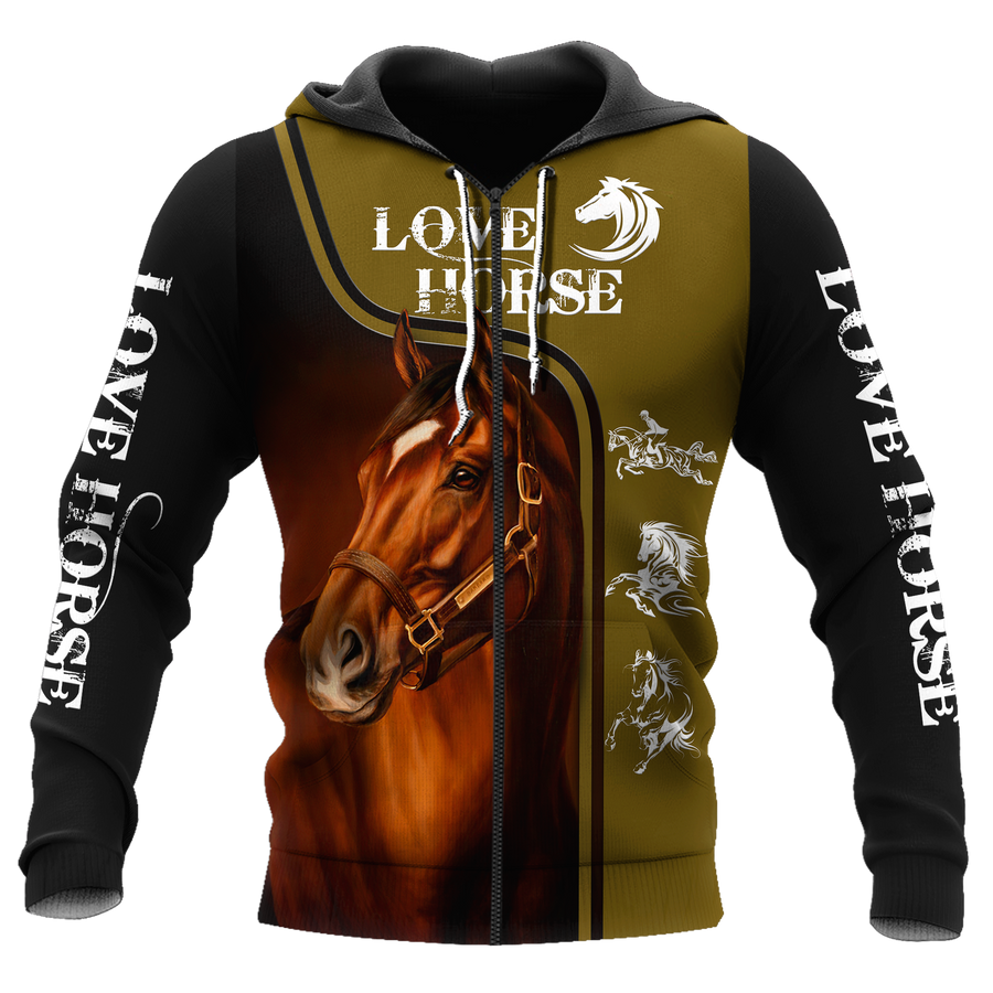 Love Horse 3D All Over Printed Shirts For Men and Women Pi112052