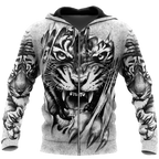 3D Tiger Tattoo Potrait  Over Printed Shirt for Men and Women