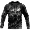 Warrior White Tiger Hoodie Over Printed for Men and Women