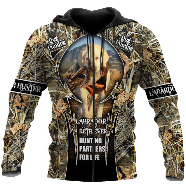 Labrador Hunting 3D Over Printed Unisex Deluxe Hoodie